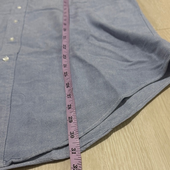 3/$10 Huntington Blue Men's Casual Button-Down Shirt - Picture 4 of 7